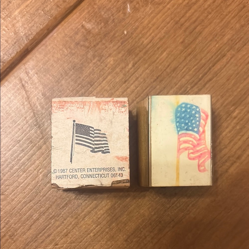 Vintage American Flag 🇺🇸 Rubber Stamps